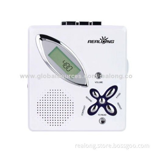 Square cassette player with long time repetition